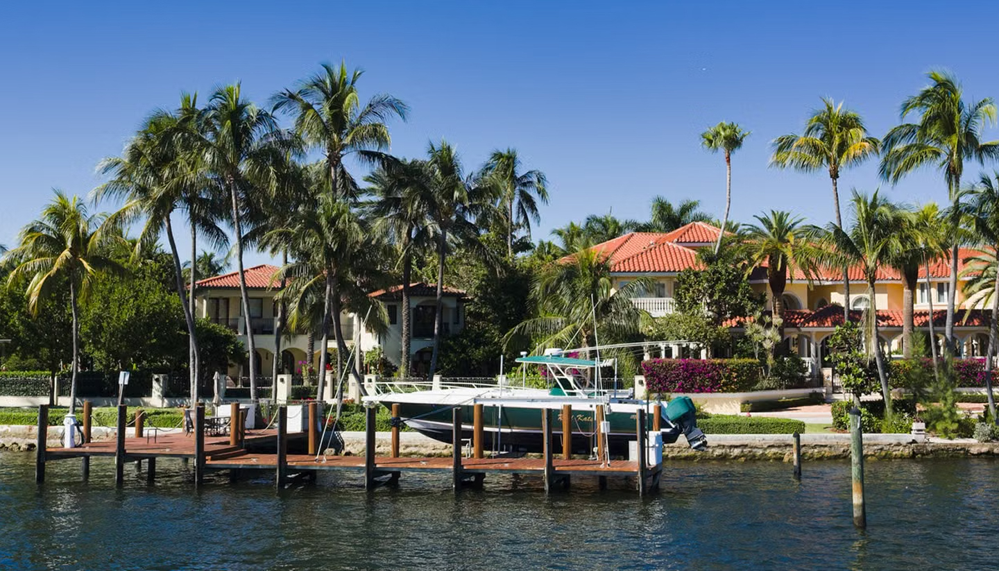 Scenic view of Treasure Coast Real Estate showcasing Port St. Lucie, Stuart, and Fort Pierce waterfront homes, highlighting Florida coastal property market growth and luxury residential communities.